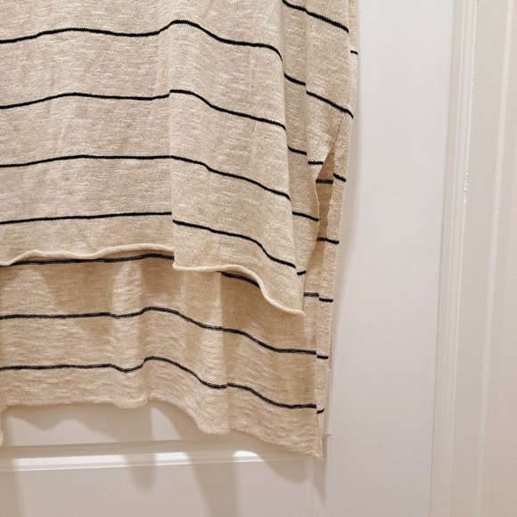 Eileen Fisher Striped Bateau Neck Hi-Low Top, Size XL , New with tag - Picture 4 of 8